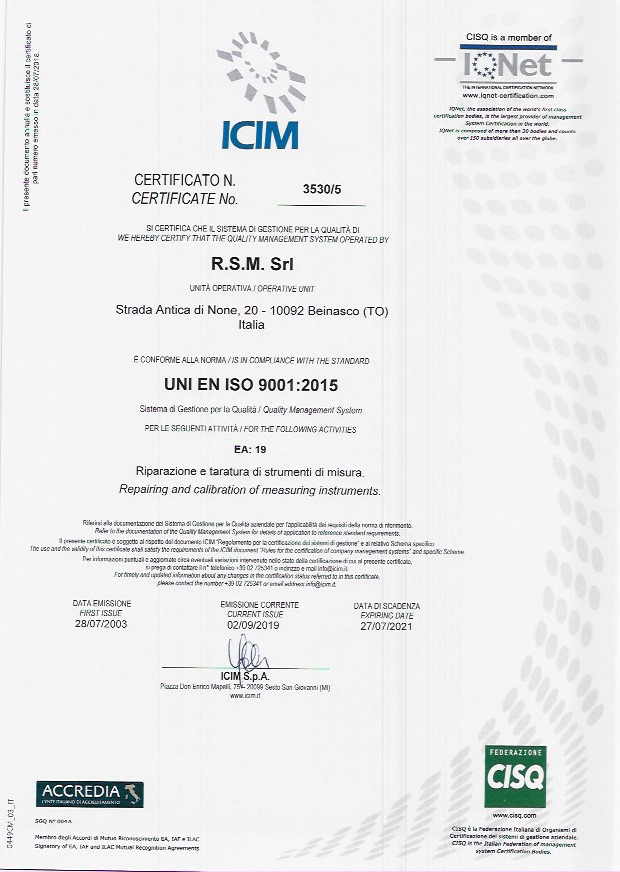 CERTIFICATO QUALITA 2 CERTIFICATO QUALITA'